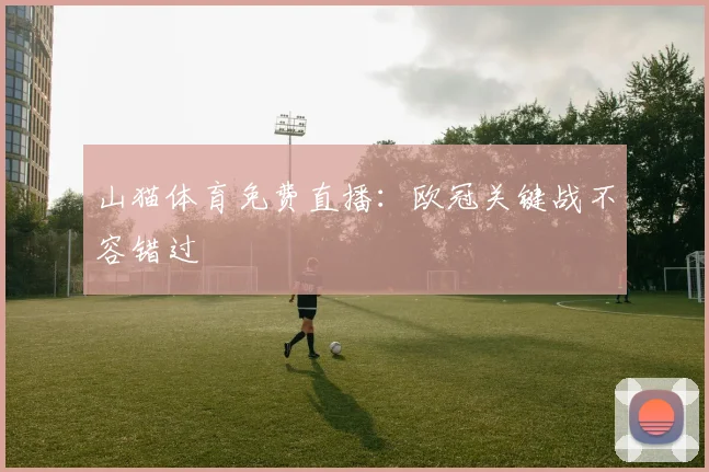 山猫体育免费直播：欧冠关键战不容错过