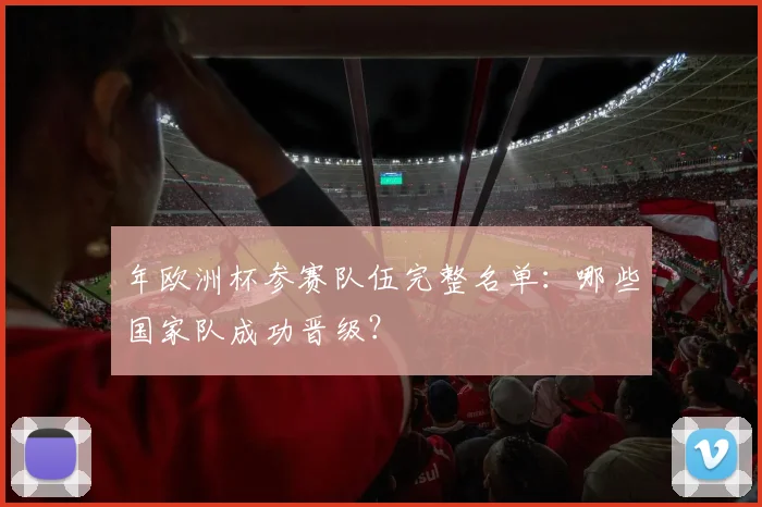 年欧洲杯参赛队伍完整名单:哪些国家队成功晋级?